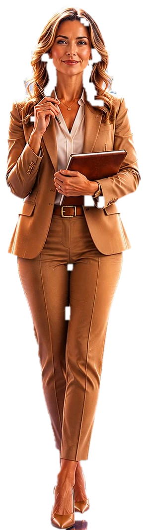 A futurist executive standing between two spinning DNA helices — the Human Code Workforce